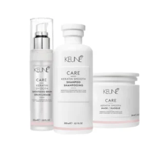 Reconstrução e cabelo livre de frizz para morenas iluminadas